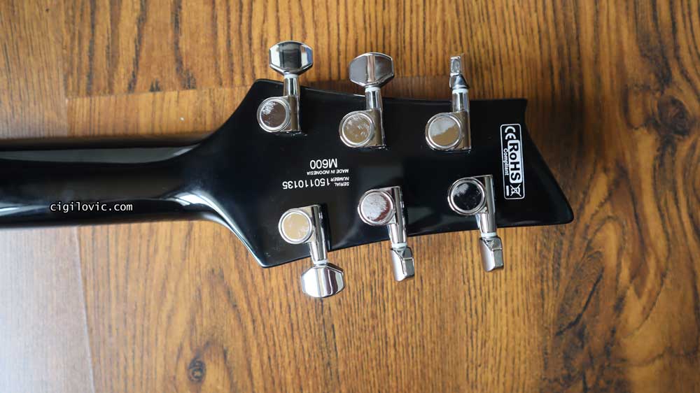 Headstock, back