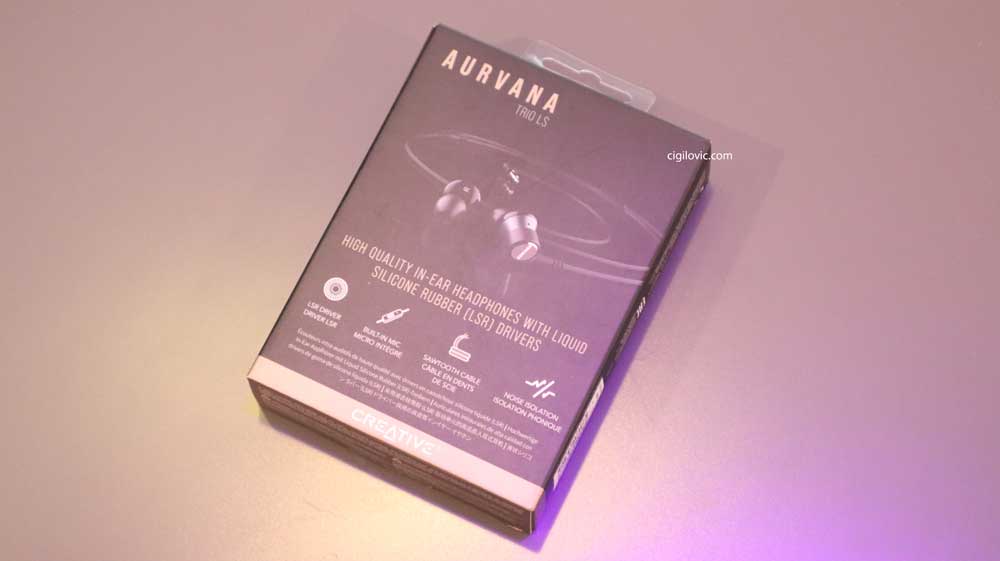 Creative Aurvana Trio LS, box