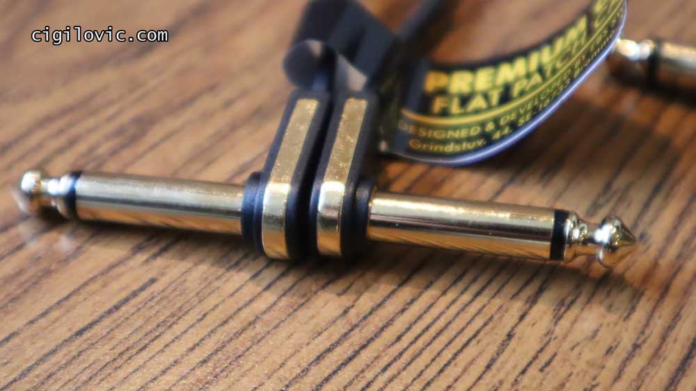 EBS Flat Patch cables come with 24K gold-plated connectors