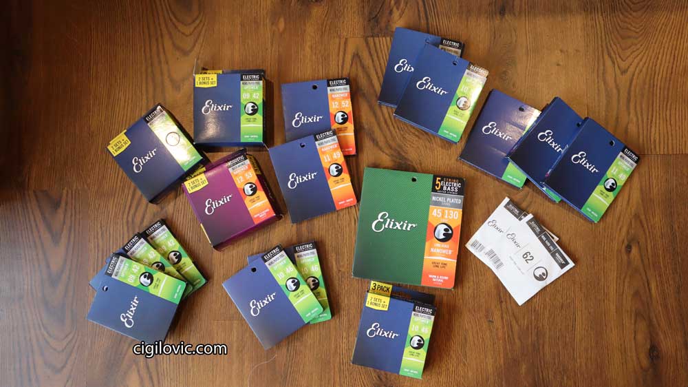Elixir Guitar Strings stock for years!