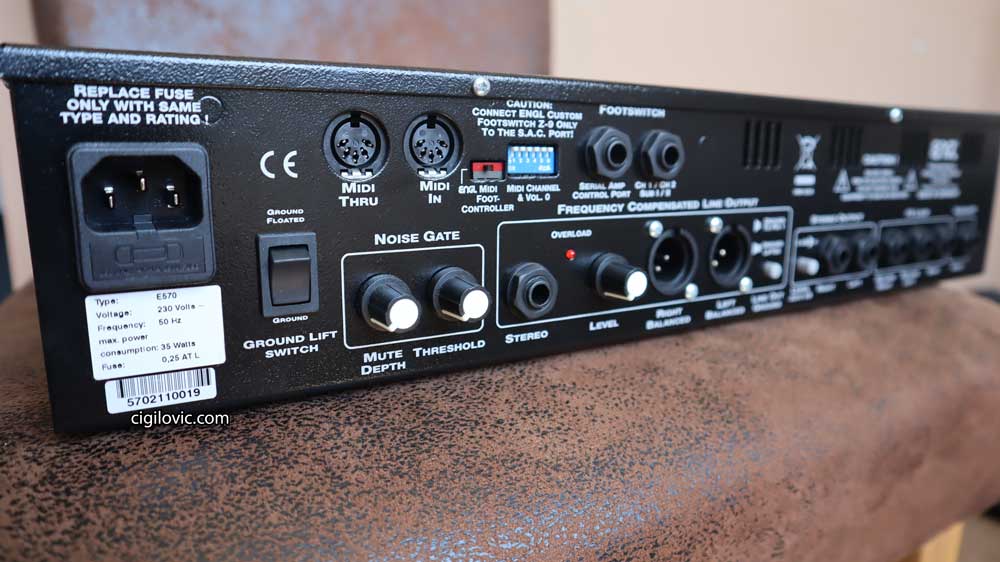ENGL E570, back panel