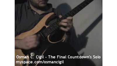 Europe The Final Countdown Guitar Solo Cover