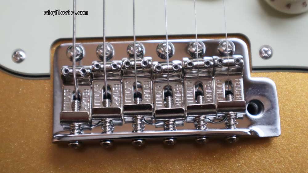 Fender MIJ Hybrid II Stratocaster MAG - Bridge Close Up Fender MIJ Hybrid II Stratocaster MAG - Bridge Close Up