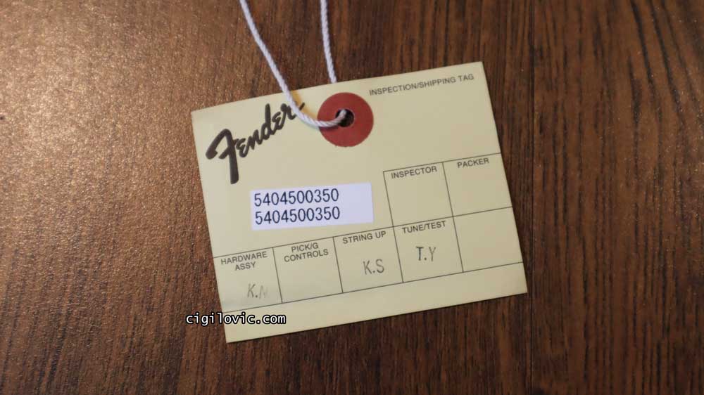 Fender MIJ Hybrid II Stratocaster MAG - QC Card Fender MIJ Hybrid II Stratocaster MAG - QC Card