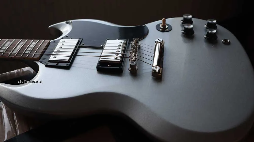 Gibson SG Standard ‘61 Silver Mist Gibson SG Standard '61 Electric Guitar - Silver Mist | Guitar Center