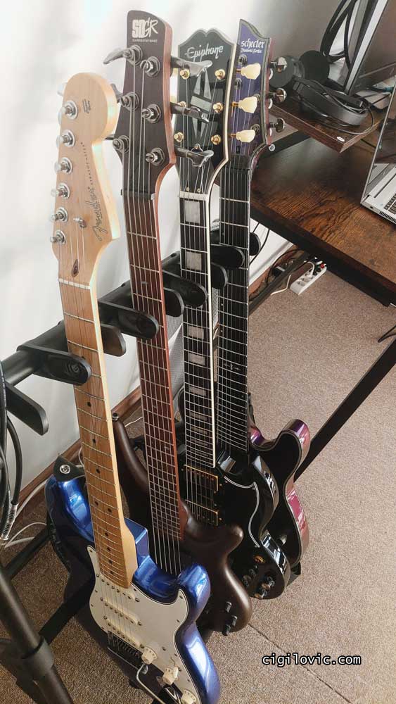 A bit of nostalgia, the guitars you see here all gone!
