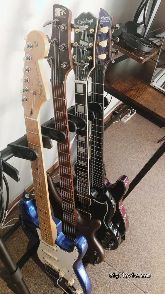 A bit of nostalgia, the guitars you see here all gone!