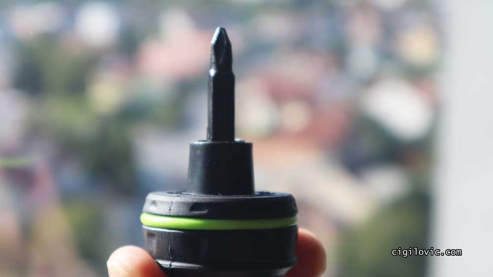 Included screwdriver
