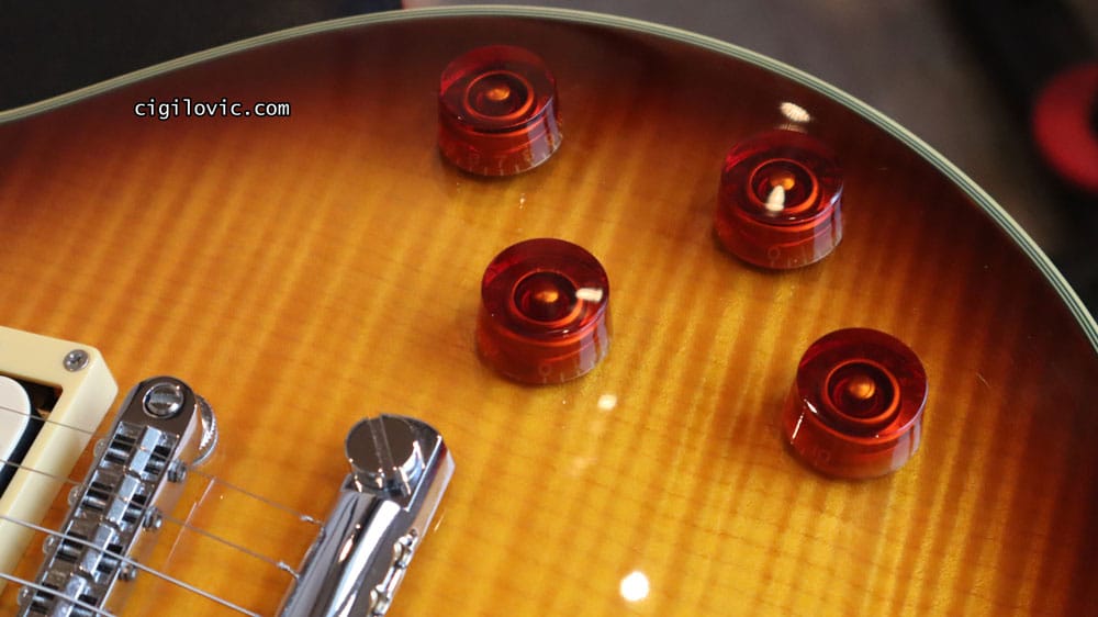 Harley Benton amber knobs
