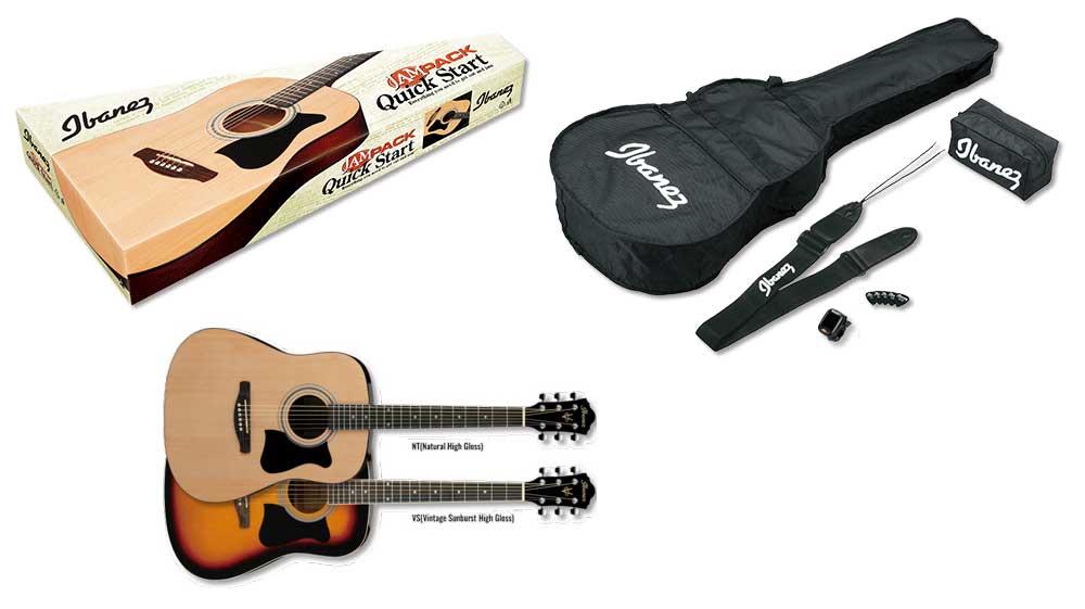 Ibanz V50NJP - Jam Pack, Dreadnought Acoustic Guitar set