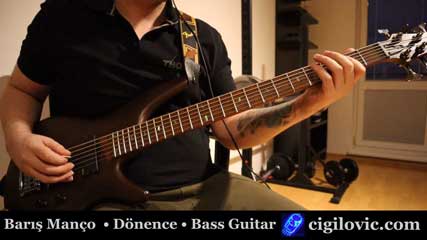 Barış Manço & Kurtalan Ekspres Dönence Bass Guitar Cover