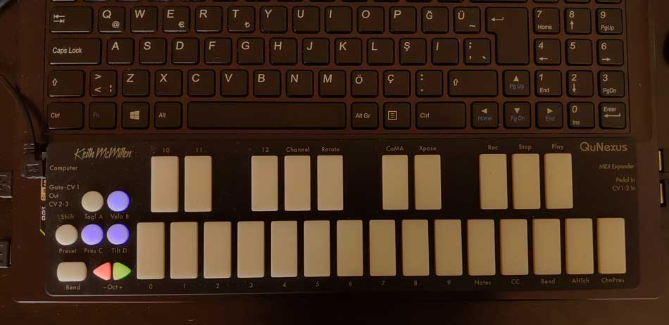 Keith McMillen QuNexus Top View Keith McMillen QuNexus Top View