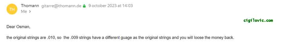 No money back with gauge change