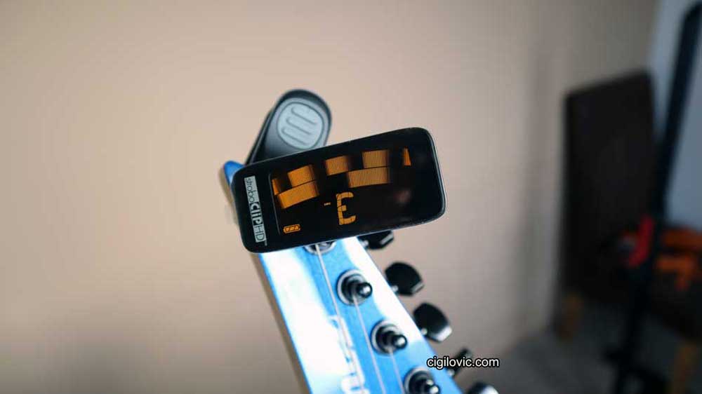 Peterson StroboClip HD tuner, tuning