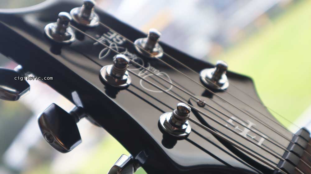 Headstock close up