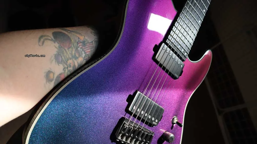 Schecter Hellraiser Hybrid PT-7 - Ultra Violet Schecter Hellraiser Hybrid PT-7 - Ultra Violet