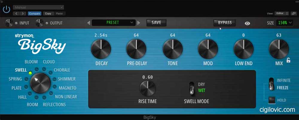 Strymon BigSky plugin