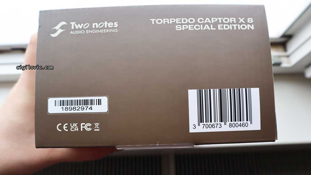 Two Notes Captor X SE - Barcode